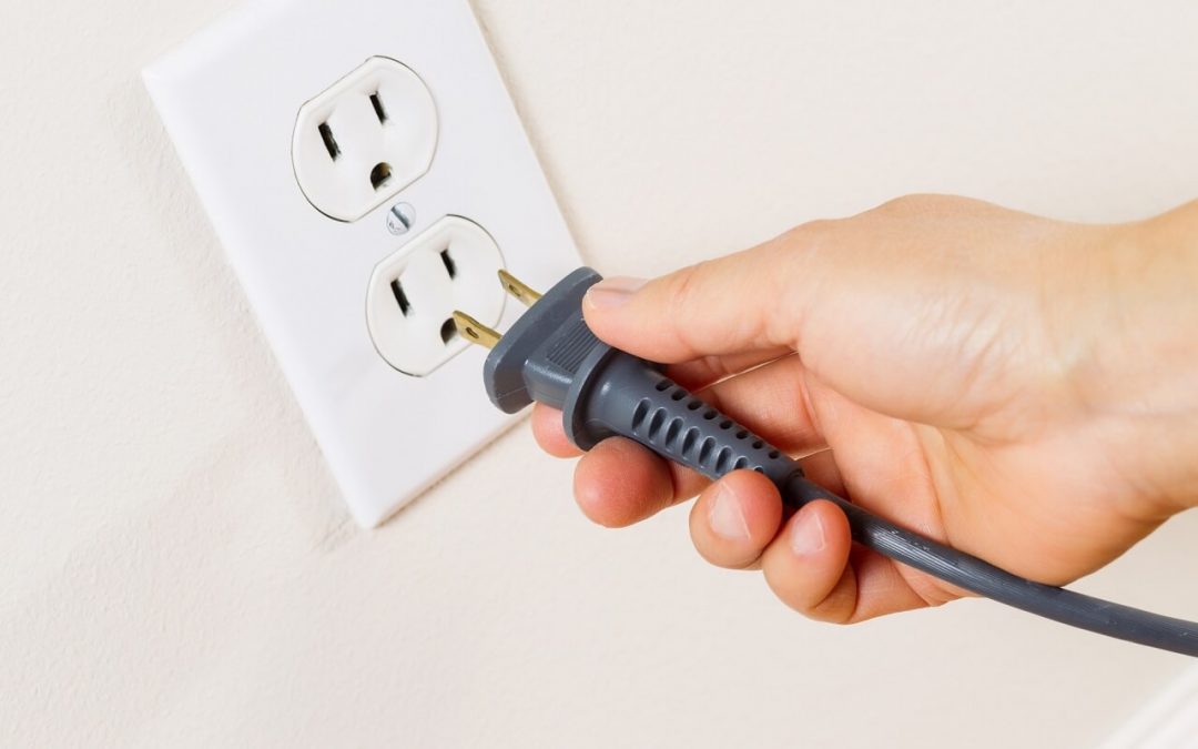 Signs of electrical problems include electric shock when plugging in a device